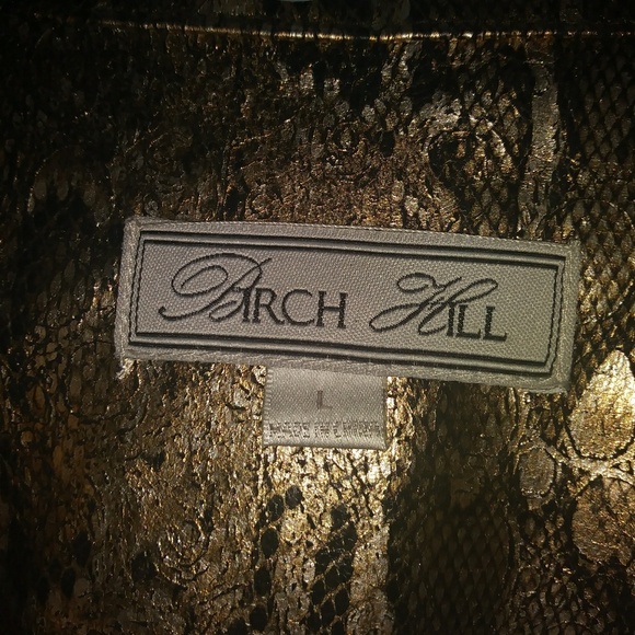 Birch Hill *FINAL SALE ***NEW**Metallic faux python jacket.💋 - Picture 4 of 8